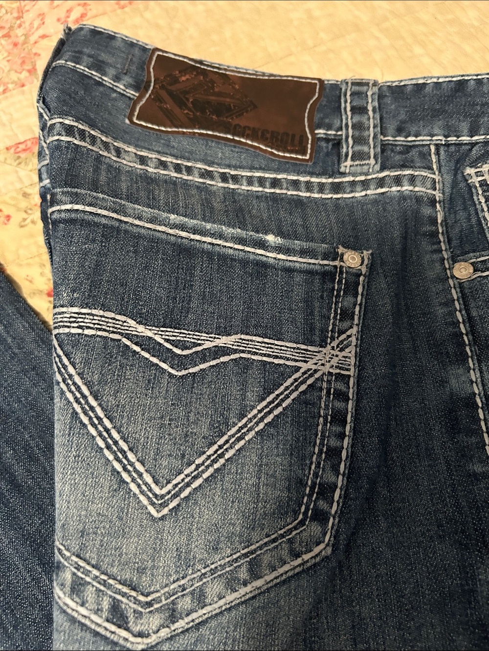 Rock and Roll Denim 30x36 Starched - Picture 2 of 3